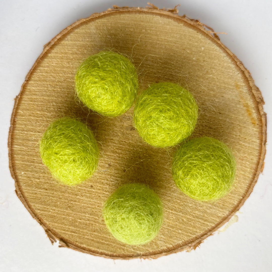 Felt Balls: Lime Green