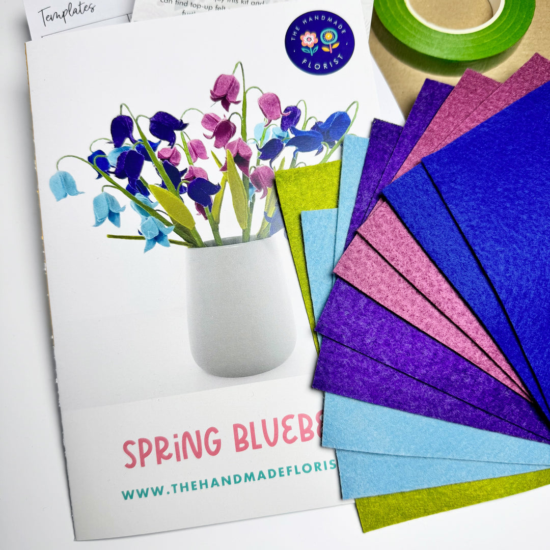 The Handmade Florist spring felt bluebells craft kit