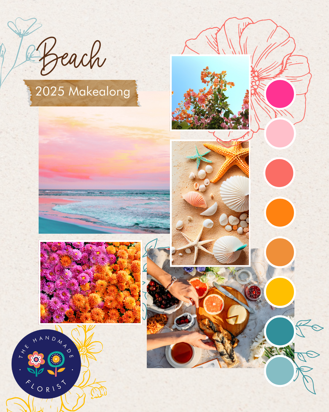 Makealong 2025 Supplies Bundle - BEACH / BOUQUET