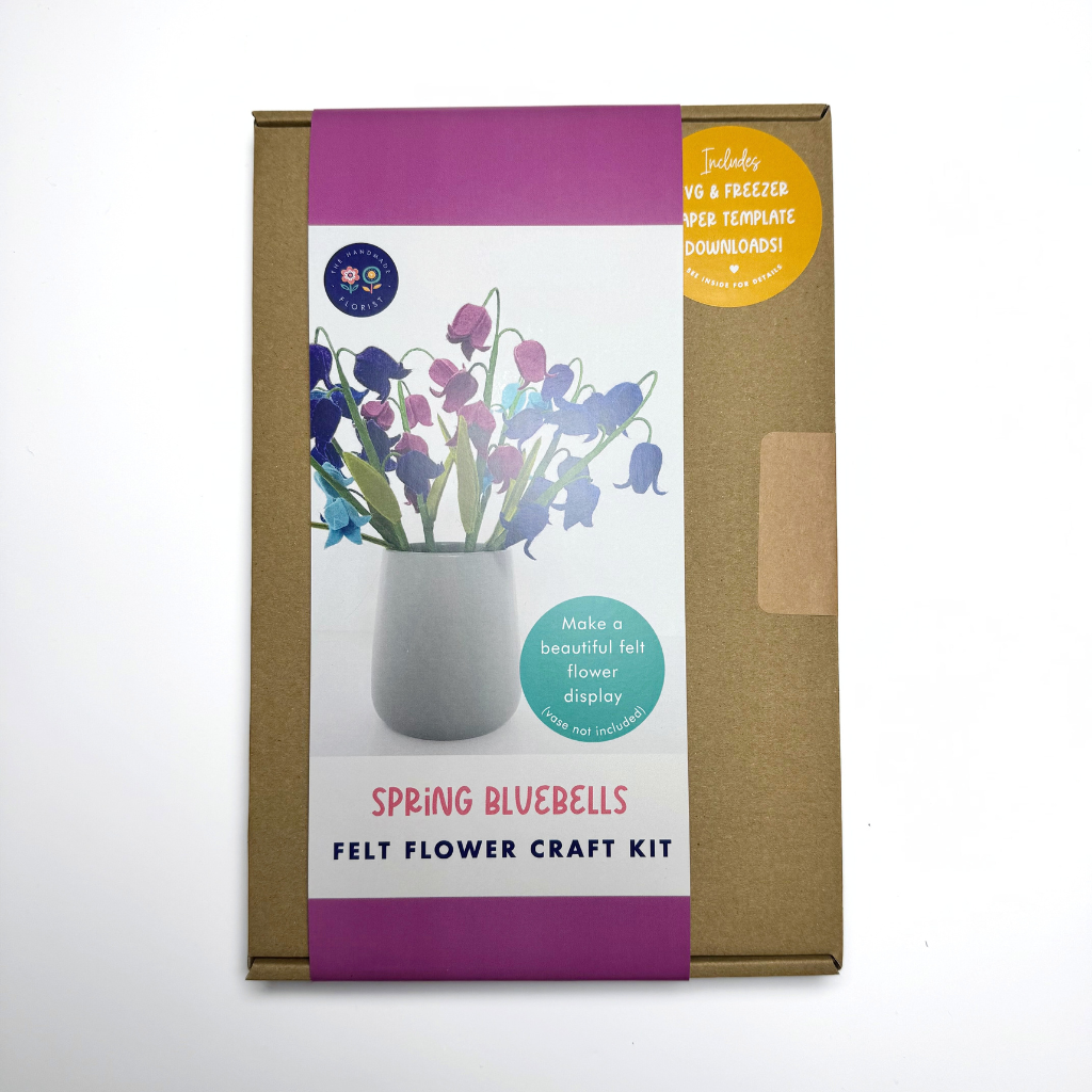 The Handmade Florist spring felt bluebells craft kit