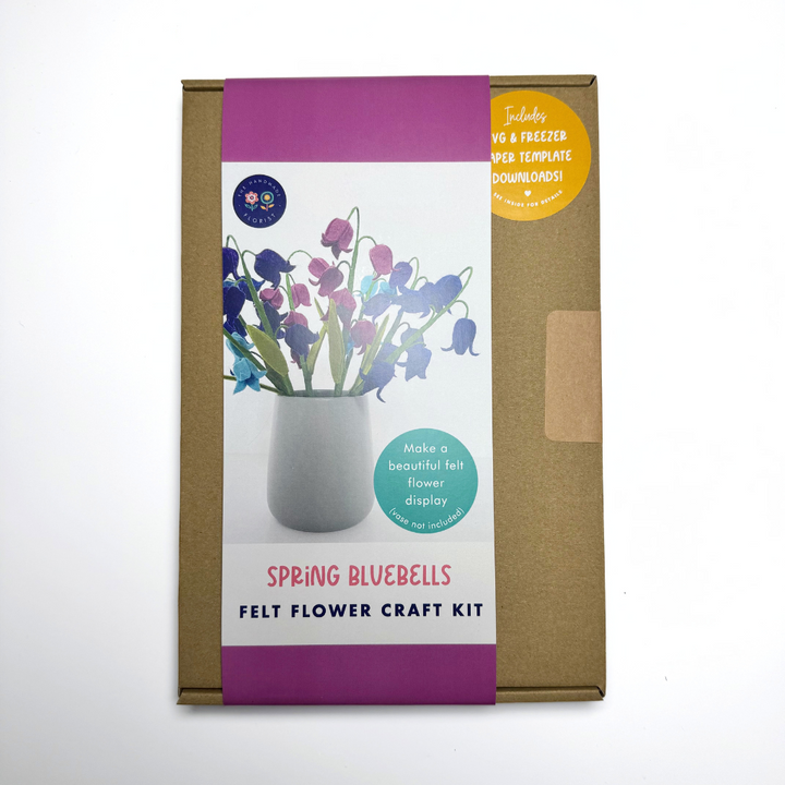 The Handmade Florist spring felt bluebells craft kit