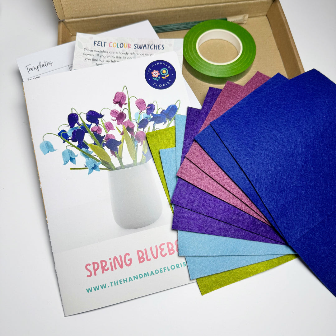 The Handmade Florist spring felt bluebells craft kit