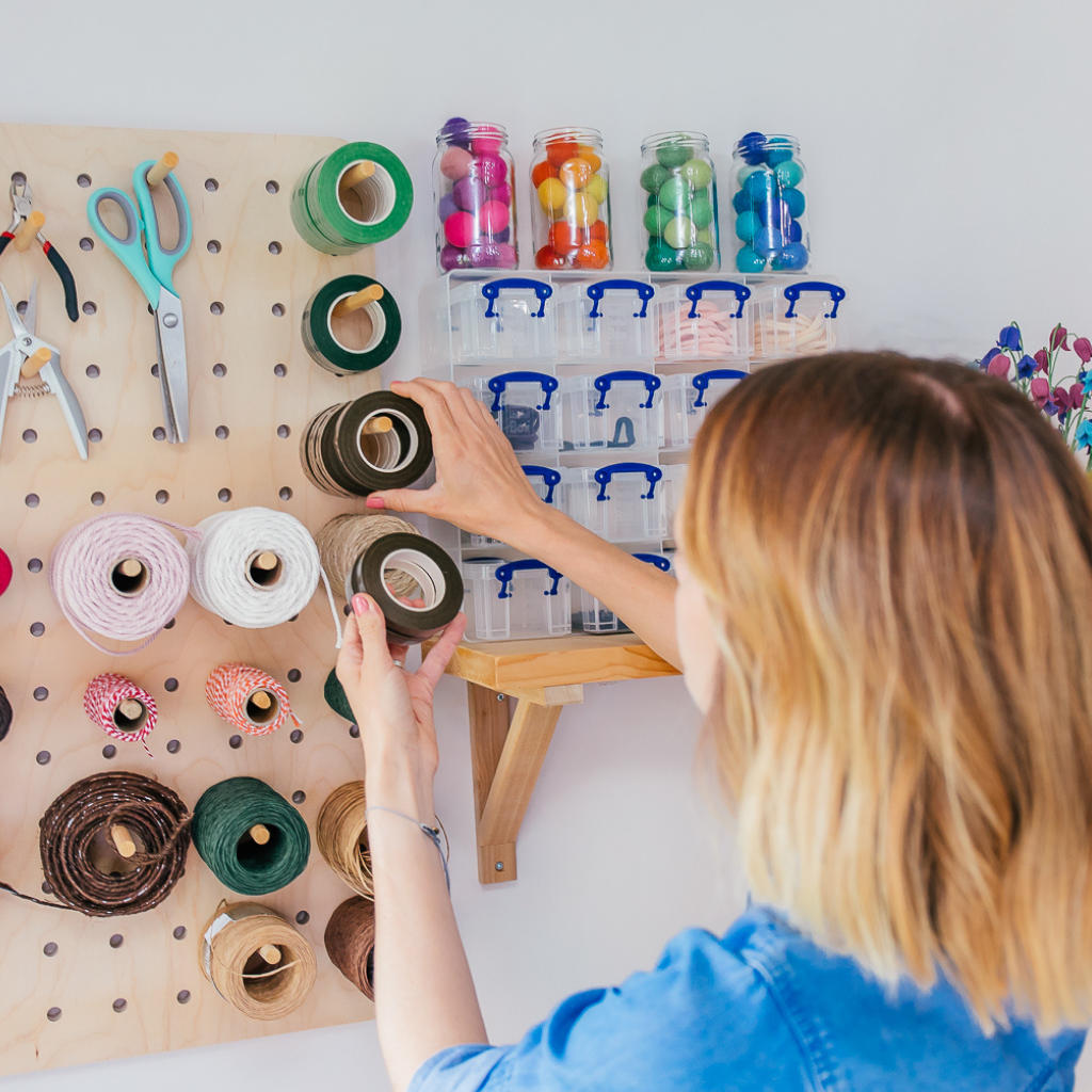 Tools and materials for felt flower making