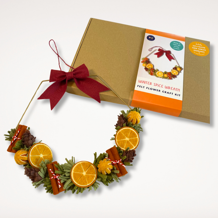 Winter Spice Wreath craft kit The Handmade Florist