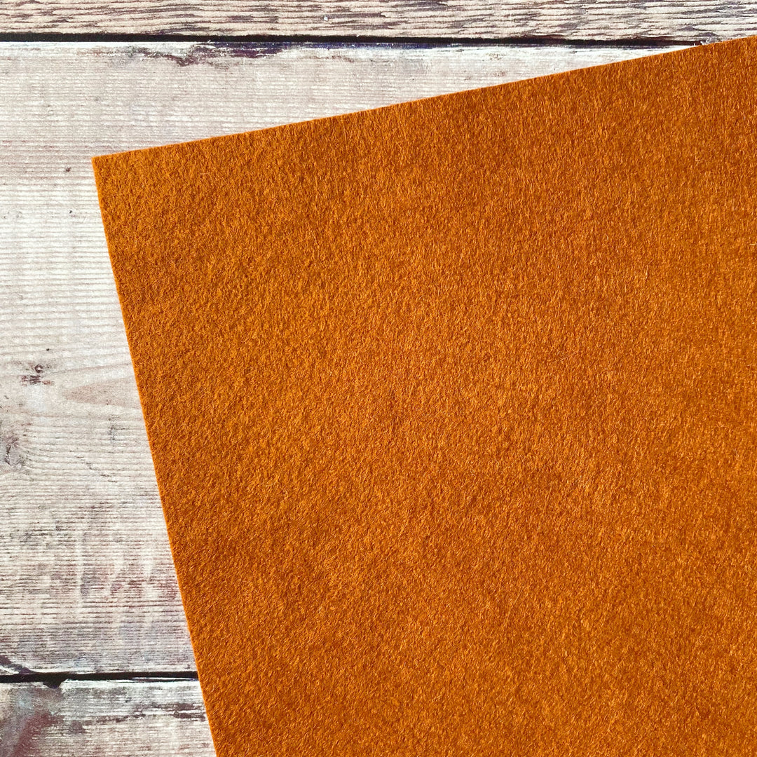 Copper wool blend A4 single felt sheet