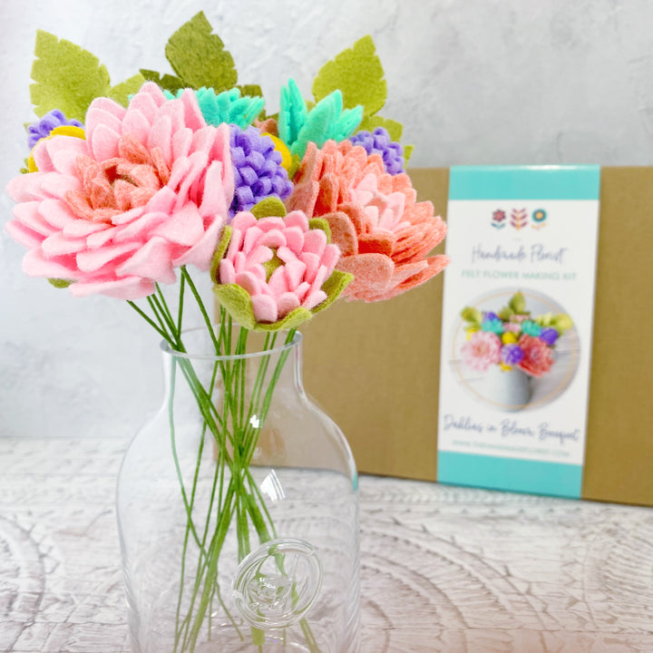 Dahlias in Bloom Bouquet craft kit – The Handmade Florist