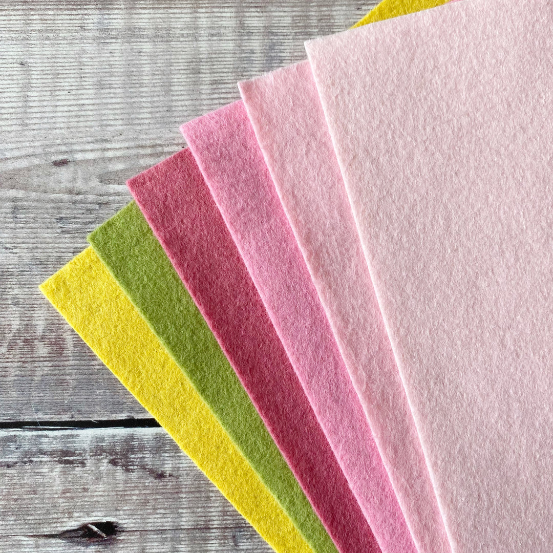Wool felt pack The Posy Collection Cherry Blossom from The Handmade Florist