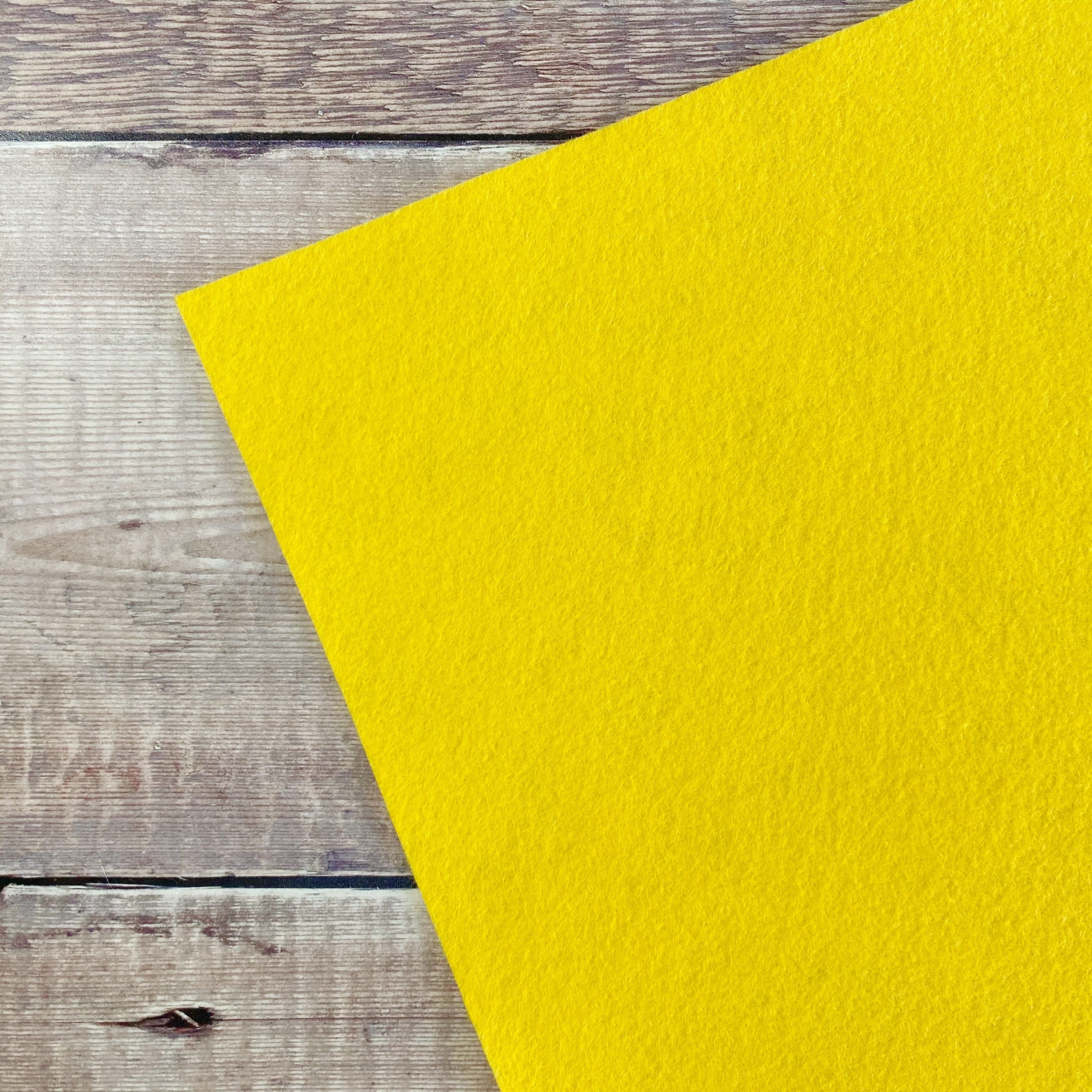 Yellow Felt Pattern Wool Felt: Sunshine Yellow - The Handmade Florist