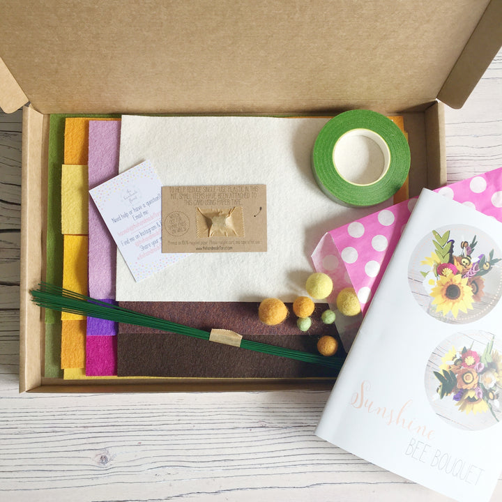 Sunshine Bee Bouquet craft kit