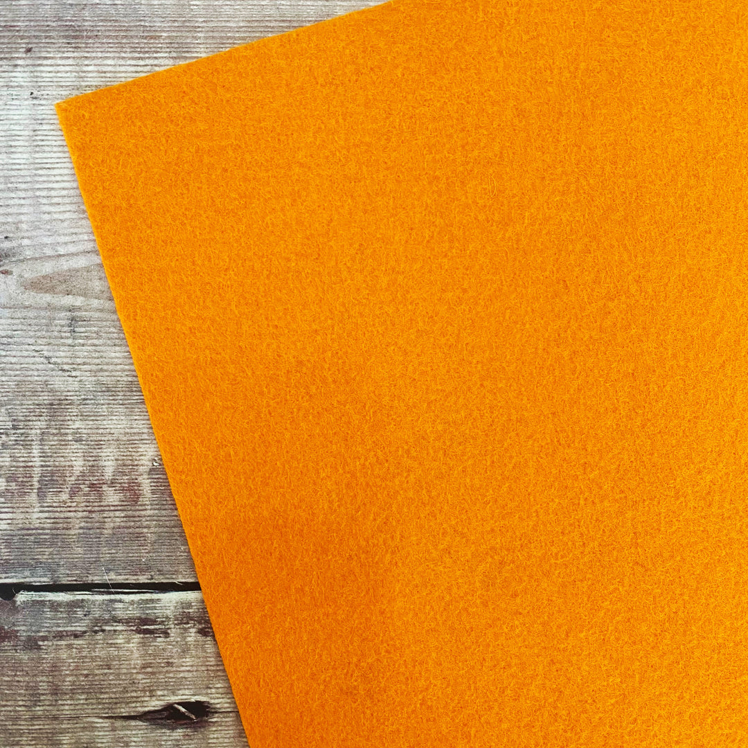 Wool Felt: Bright Orange